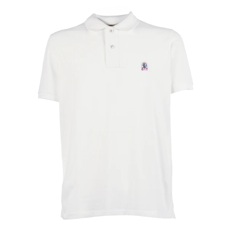 Parajumpers POLO WELLINGTON - MAN White Cotton Elastane Short Puffer - Men