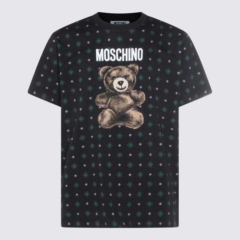 Moschino T-Shirts And Polos White _100 % Co - Men
