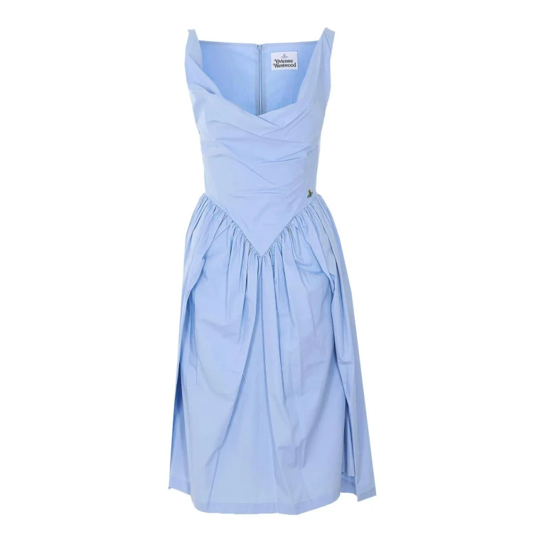 Vivienne Westwood Robe Au Genou - Bleu