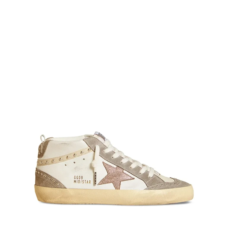 Golden Goose Unisex Mid Star Lace Up Sneakers