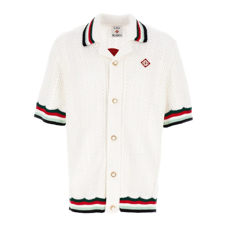 Casablanca sporty Faux Crochet Shirt