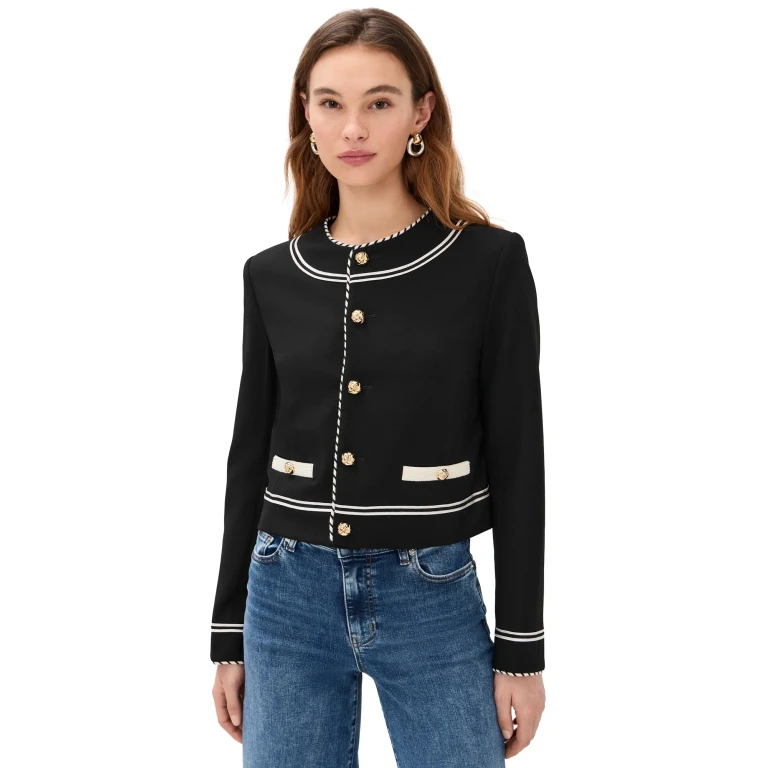 FRAME The Prim Jacket Black S