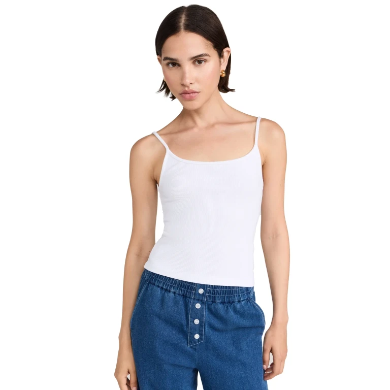 DONNI. The Rib Spaghetti Tank Jet XL