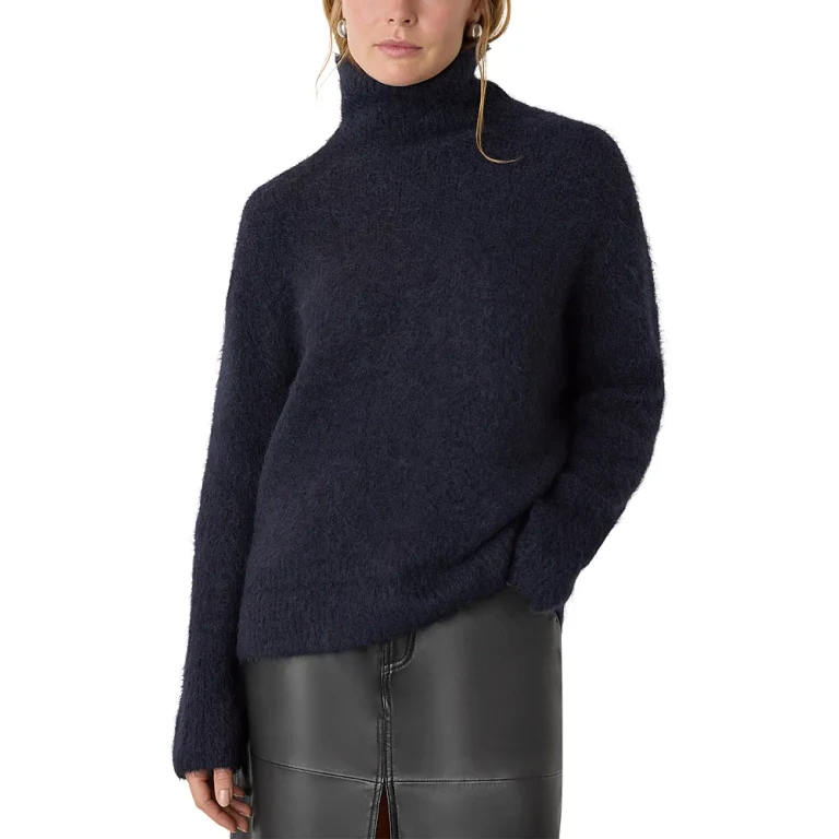 Whistles Alpaca Blend Funnel Knit Sweater
