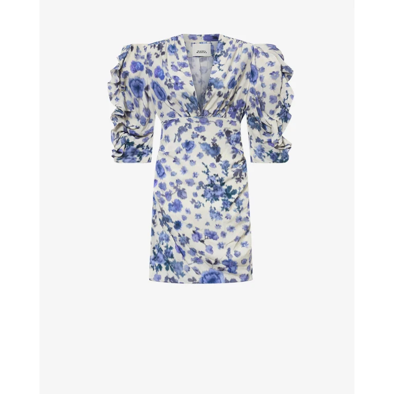 Isabel Marant Printed Stretch Silk Doris Mini Dress