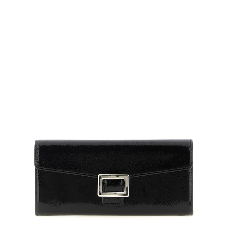 Roger Vivier Black Calfskin Cardholder Accessory - Women