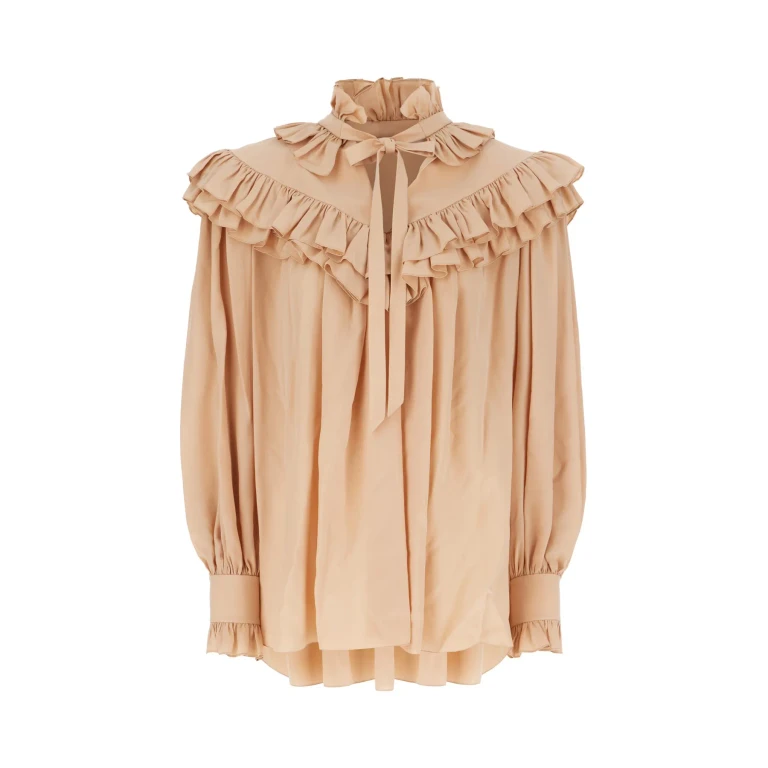 Chloé Skin Pink Silk Blouse