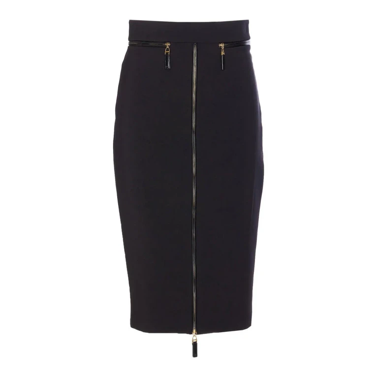 Elisabetta Franchi Jupe Midi - Noir