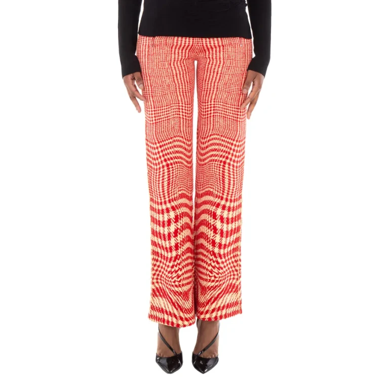 Burberry Houndstooth Wool-Blend Trousers