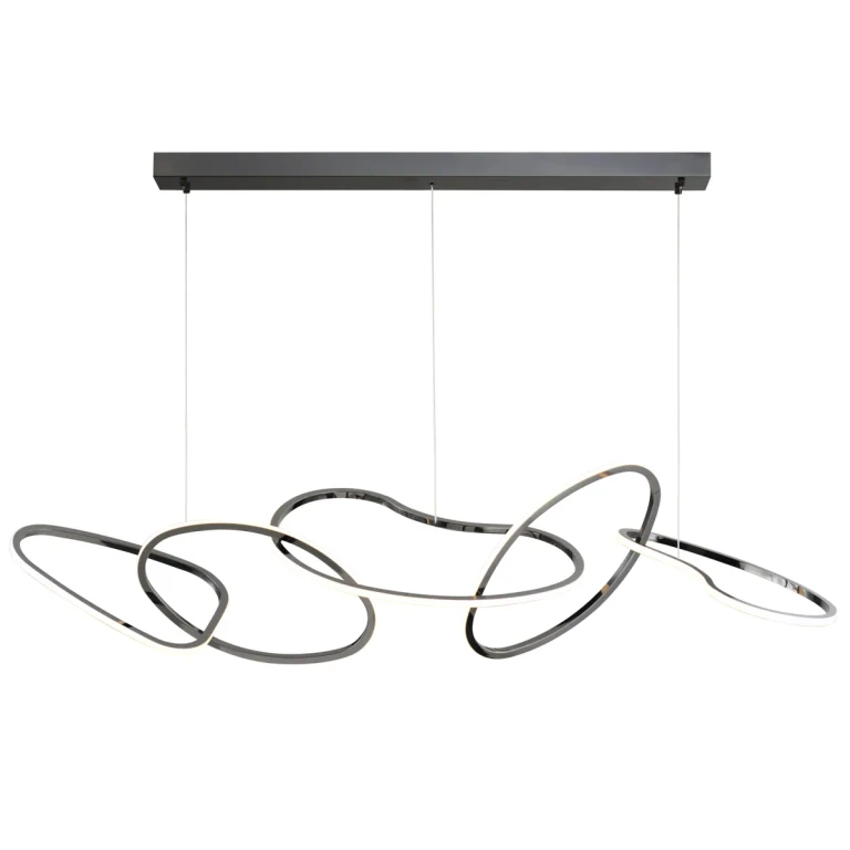 Black Chrome LED Pendant from the Unity Collection