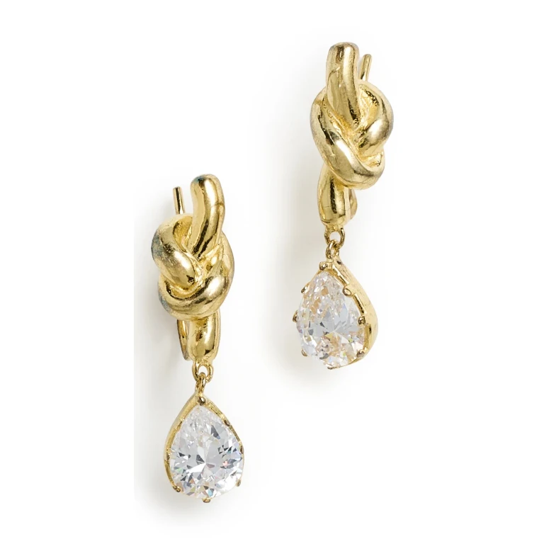 SHASHI Kate Climber Earrings Gold One Size