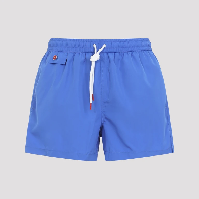 Kiton Polyester Swim Shorts Blue Swimwear - Men
