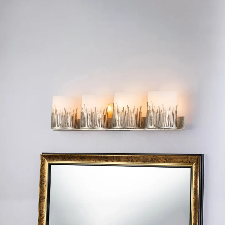Silver Bathroom Vanity Light from the Sawgrass Collection