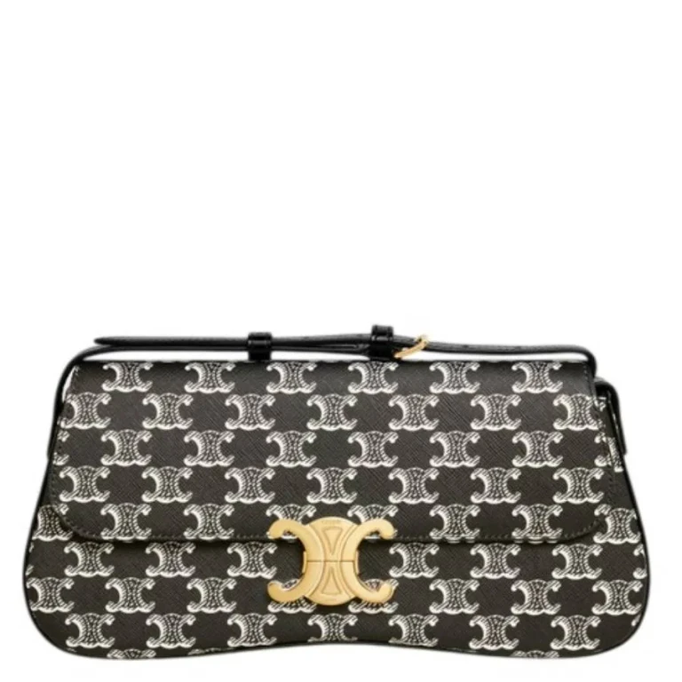 Celine Medium Celine Lola Bag In Triomphe Canvas