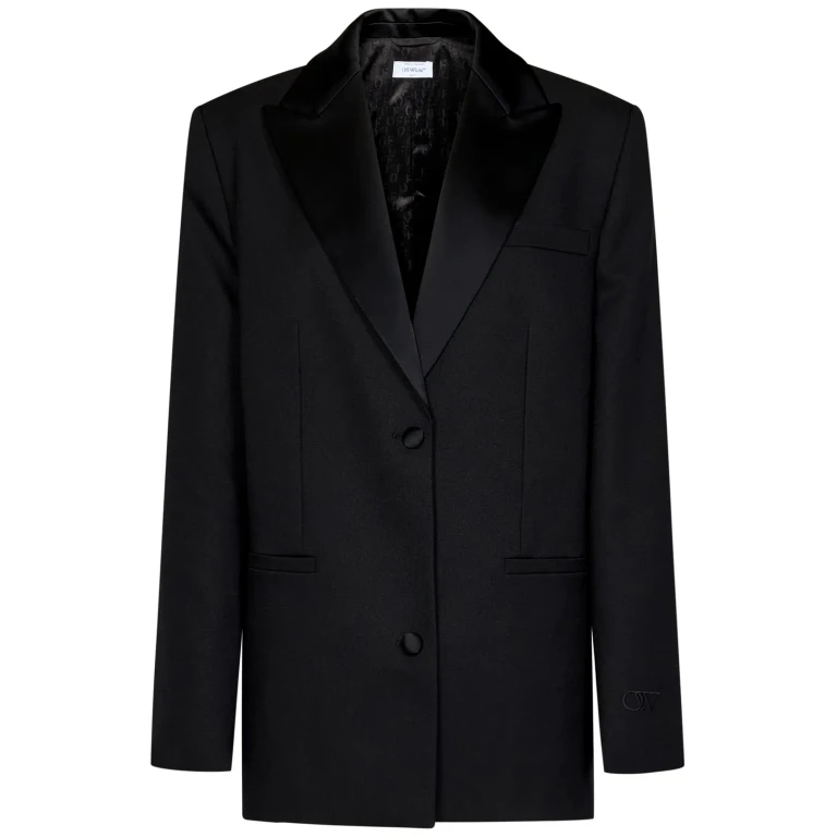 Off-White Tech Drill Tomboy Tuxedo Blazer