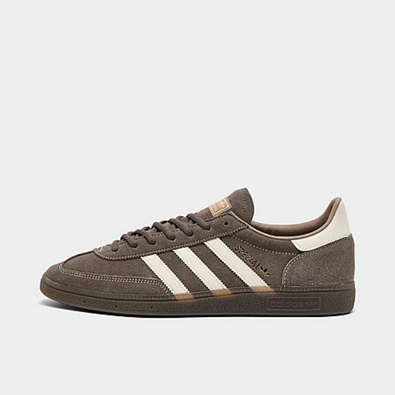 adidas Men's Originals Handball Spezial Casual Shoes in Earth Strata/White/Gum Size: 7.5
