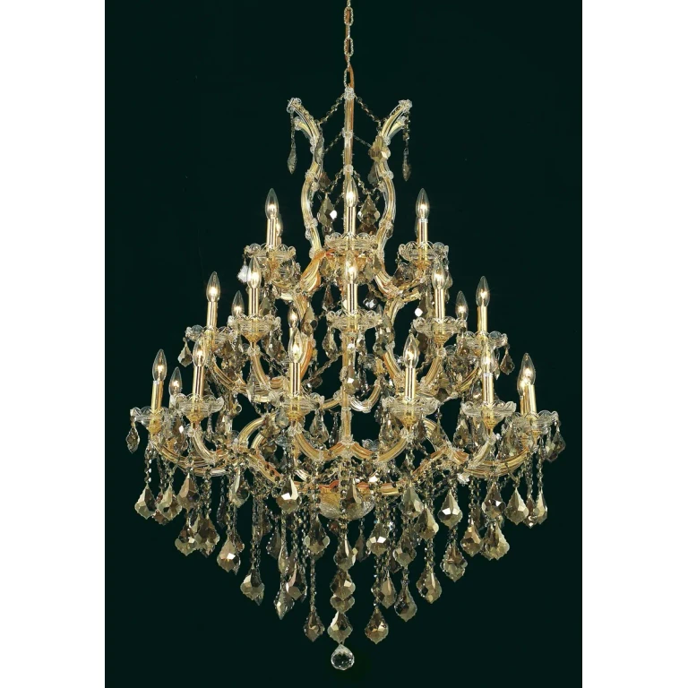 Gold 28 Light Chandelier from the Maria Theresa Collection