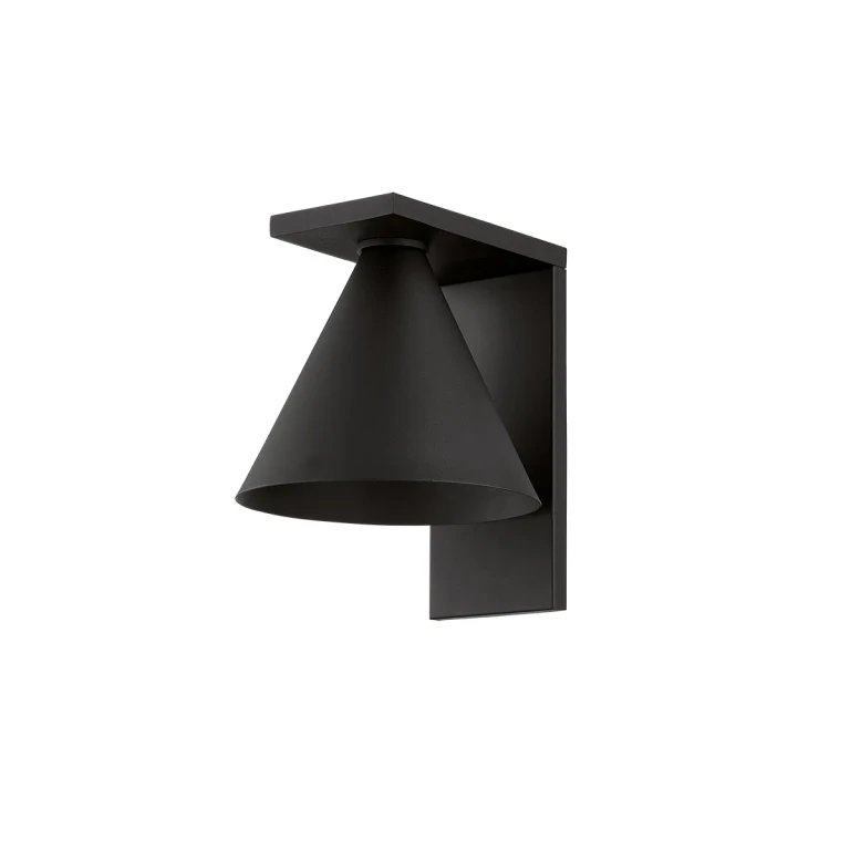 Textured Black Outdoor Wall Sconce from the Sean Collection