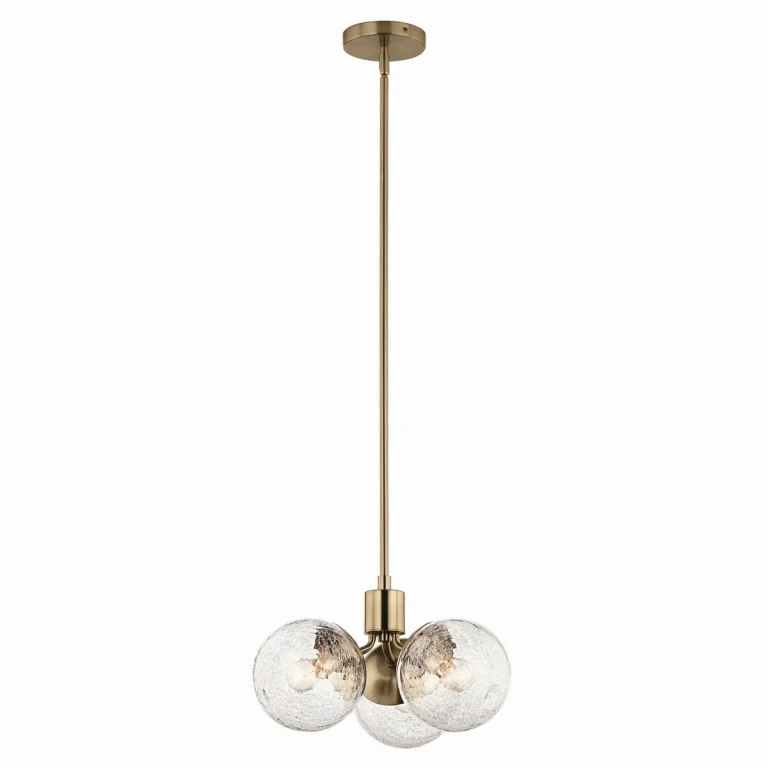 Champagne Bronze Three Light Chandelier from the Silvarious Collection