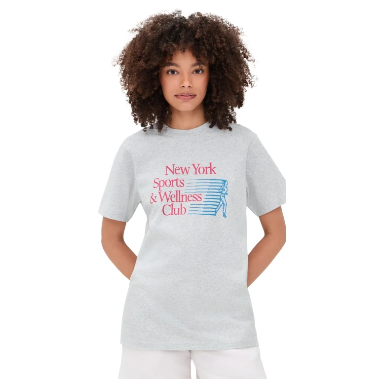 Sporty & Rich New York Motion T-Shirt Heather Gray XS