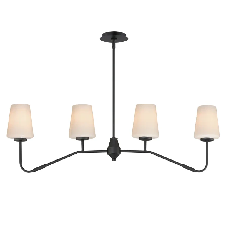 Black Linear Chandelier from the Durham Collection