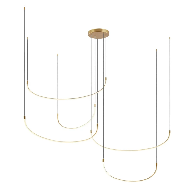 Brushed Gold LED Pendant from the Talis Collection