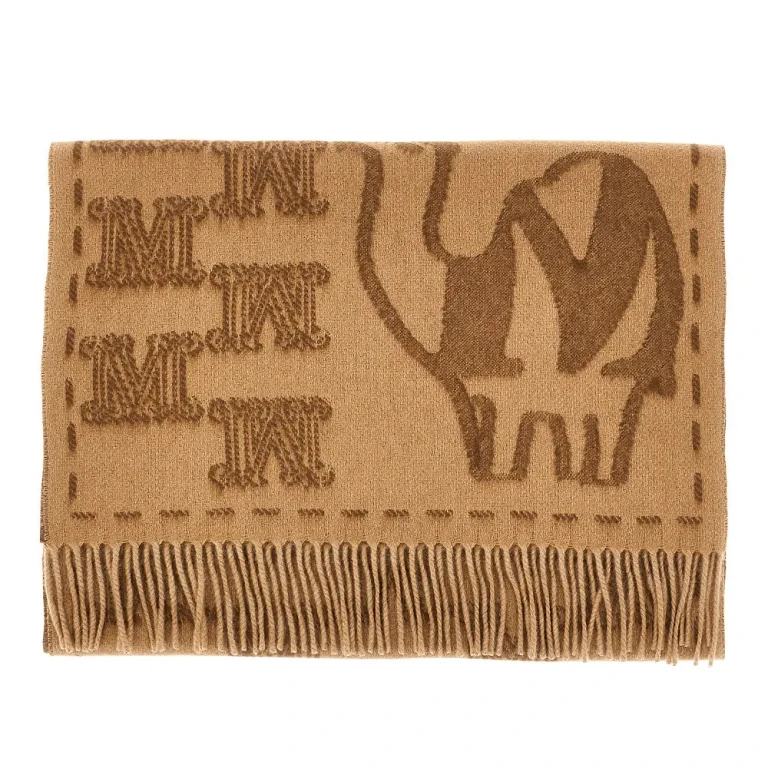 MAX MARA Jacquard cashmere scarf Woman One Size