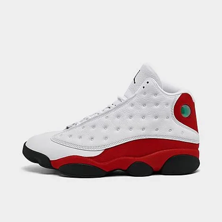 Jordan Men's Air Retro 13 Basketball Shoes in White/Black/True Red Size: 7.5