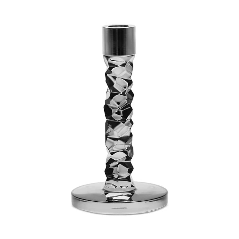 Orrefors Carat Graphite Candlestick Holder, Small