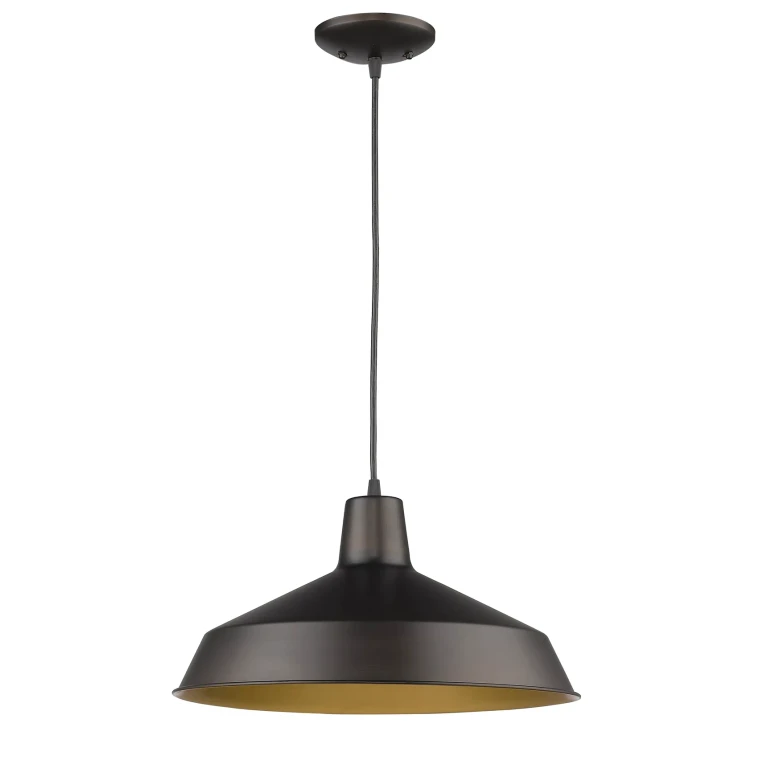 Oil Rubbed Bronze One Light Pendant from the Alcove Collection