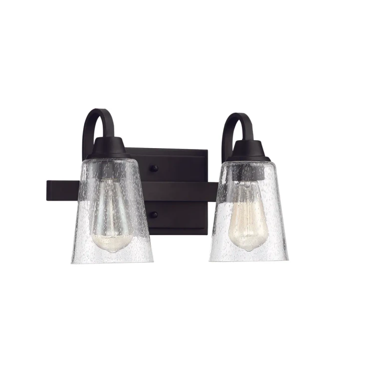Grace 2-Light Bathroom Vanity Light in Espresso