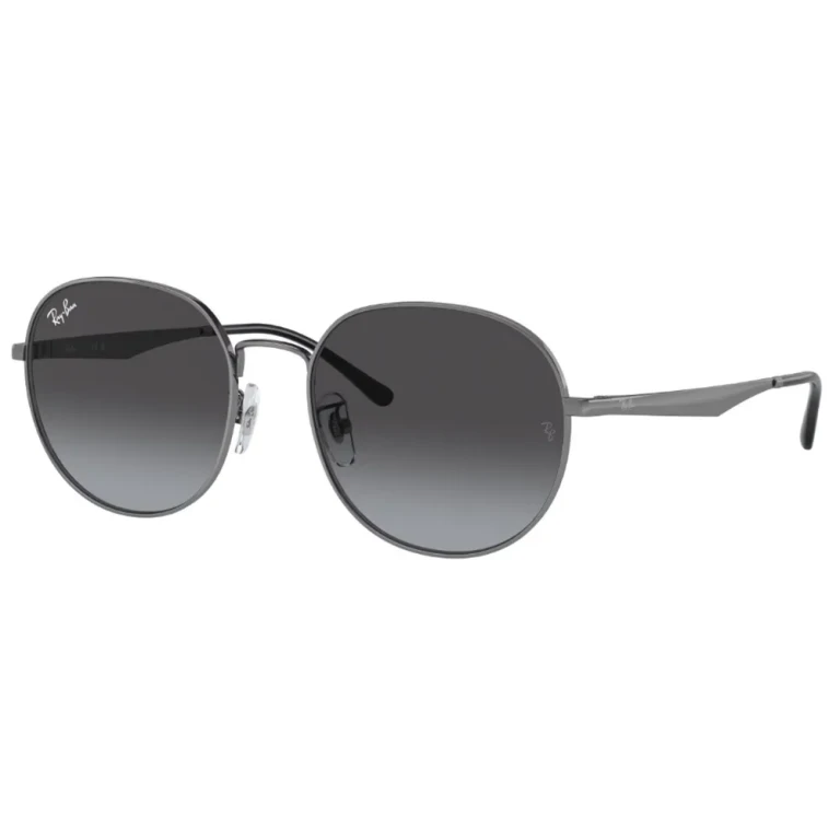 Ray Ban Grey Gradient Round Unisex Sunglasses RB3727D 004/8G 57