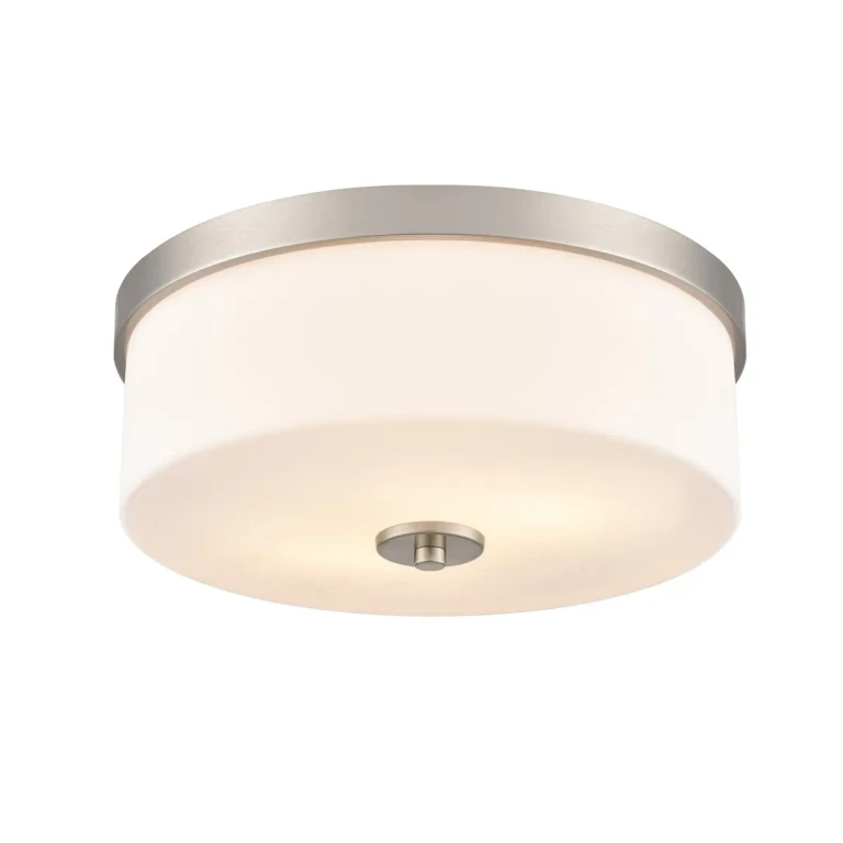 Brushed Nickel Flushmount from the Laphia Collection