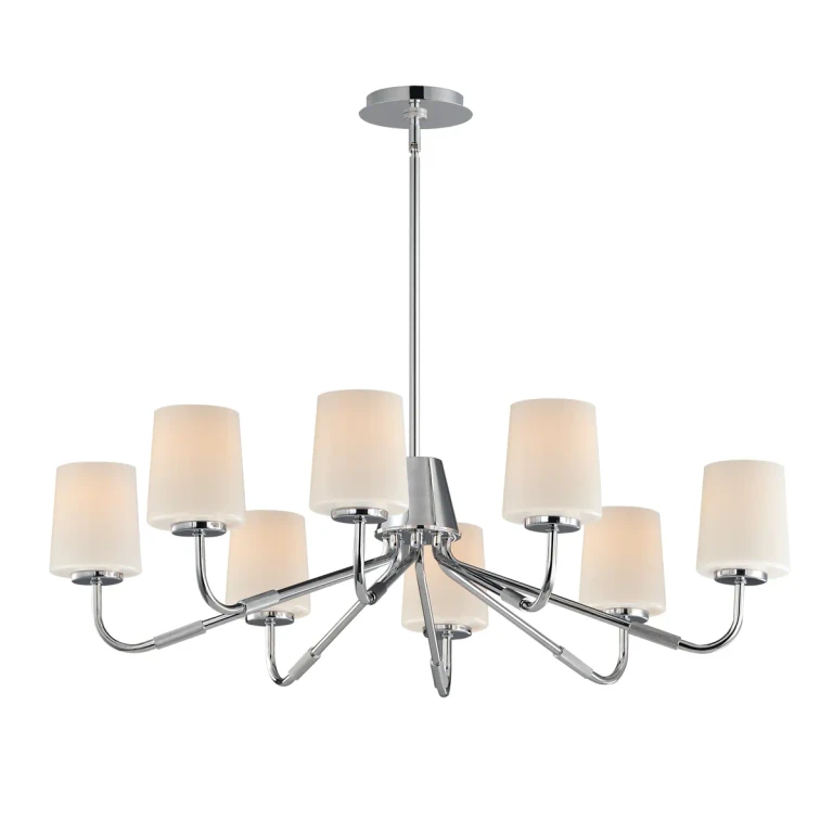 Polished Chrome Chandelier from the Durham Collection