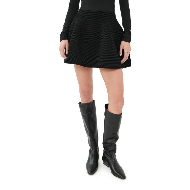 SIMKHAI Wilder Mini Skirt Black L