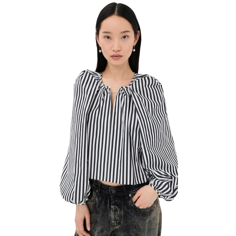 Nackiye Grand Bazaar Mini Top B/W Stripe 38