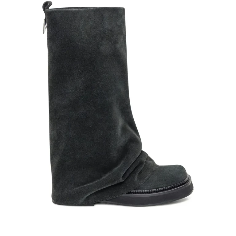 The Attico Slouch Suede Knee-high Boots