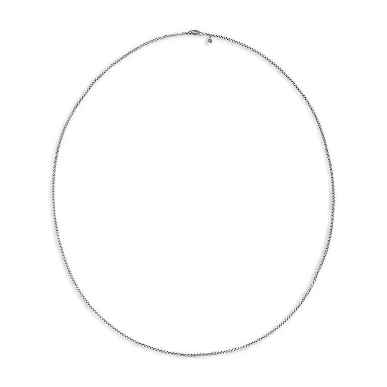 John Hardy Sterling Silver Classic Chain Box Chain Necklace, 24