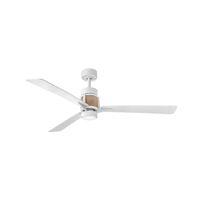 Matte White 56" LED Smart Fan from the Atticus Collection