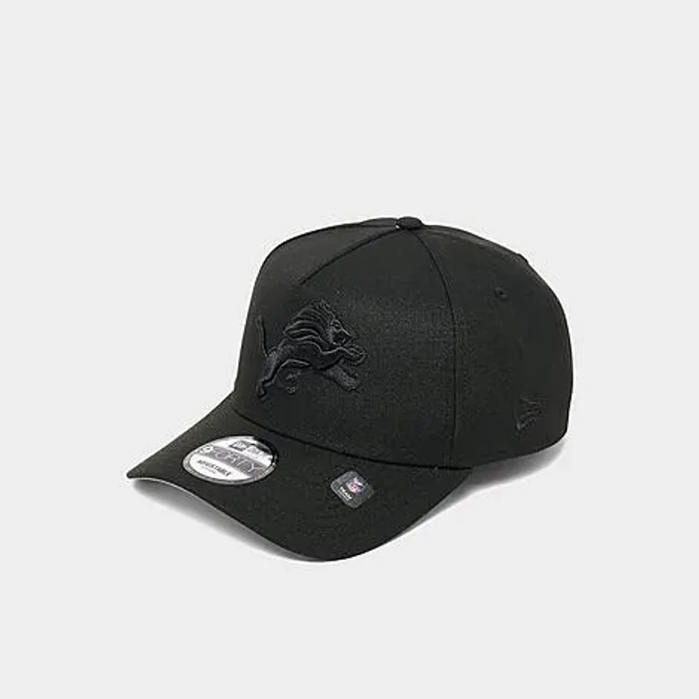 New Era Detroit Lions NFL 9FORTY A-Frame Snapback Hat in Black