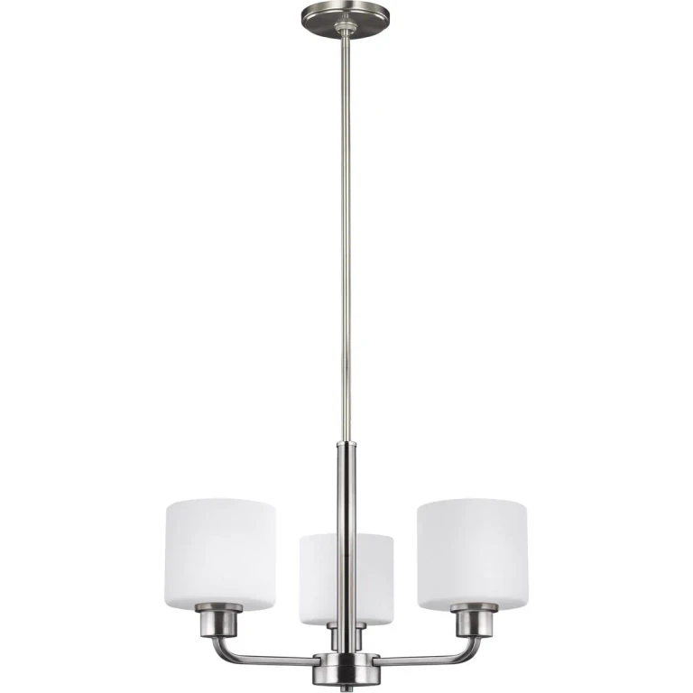 Canfield 3-Light Chandelier in Brushed Nickel