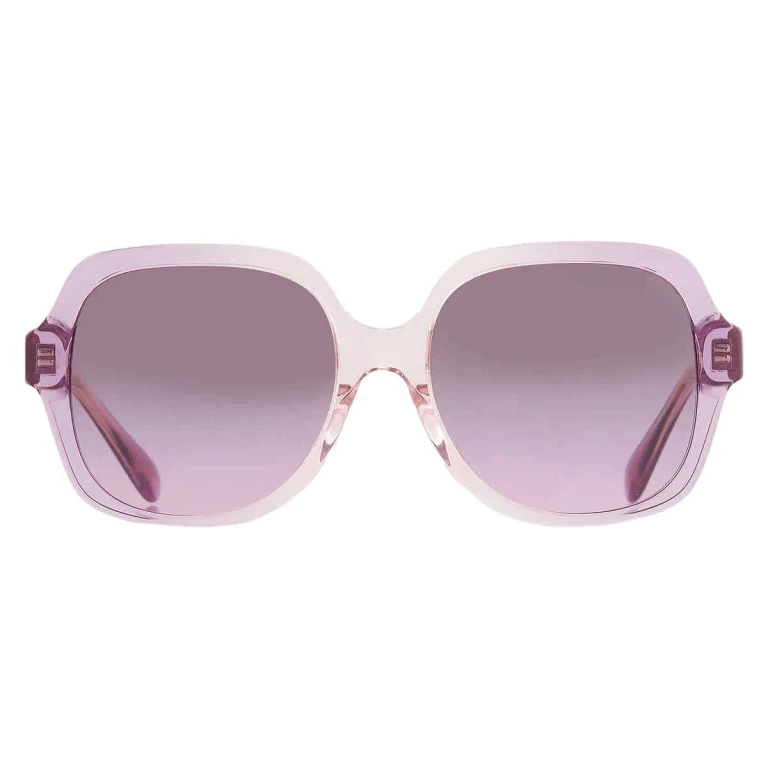 Coach Purple Gradient Square Ladies Sunglasses HC8395U 581390 54