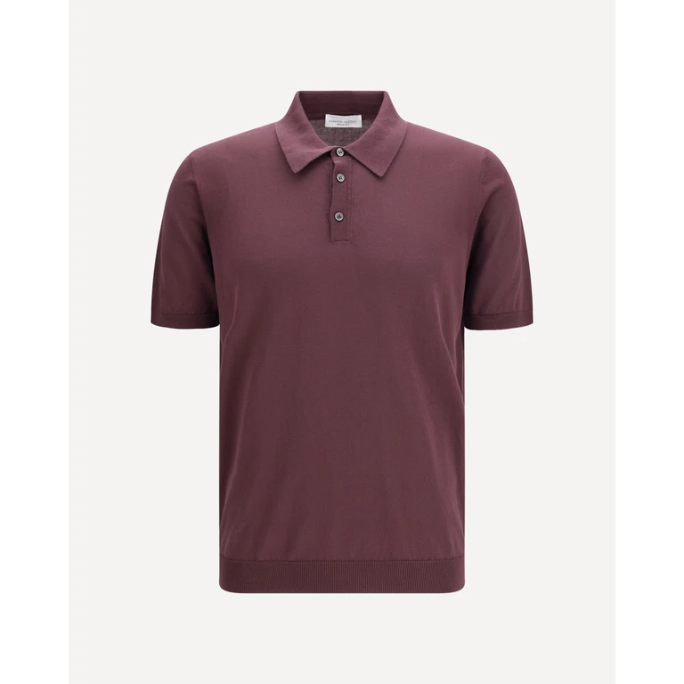 Polo Roberto Collina en coton coupe droite