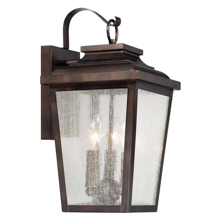 Irvington Manor 3-Light 17" Outdoor Wall Light in Chelesa Bronze