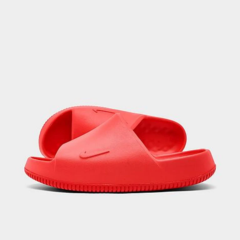 Nike Big Kids Calm 2.0 Slide Sandals in Light Crimson/Light Crimson Size: 4.0