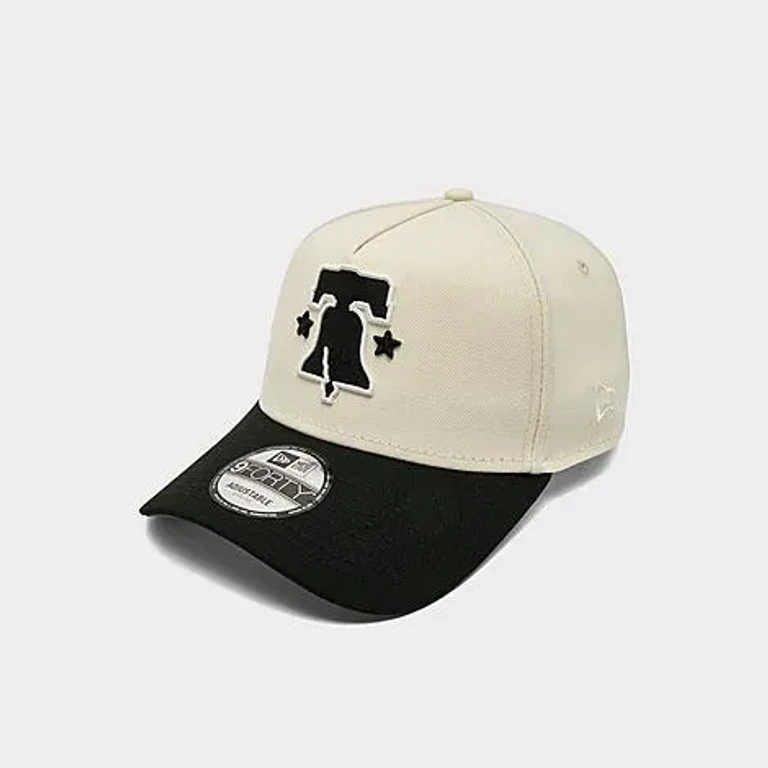 New Era Women's Philadelphia Phillies MLB City Connect 9FORTY A-Frame Snapback Hat in Chrome/Black