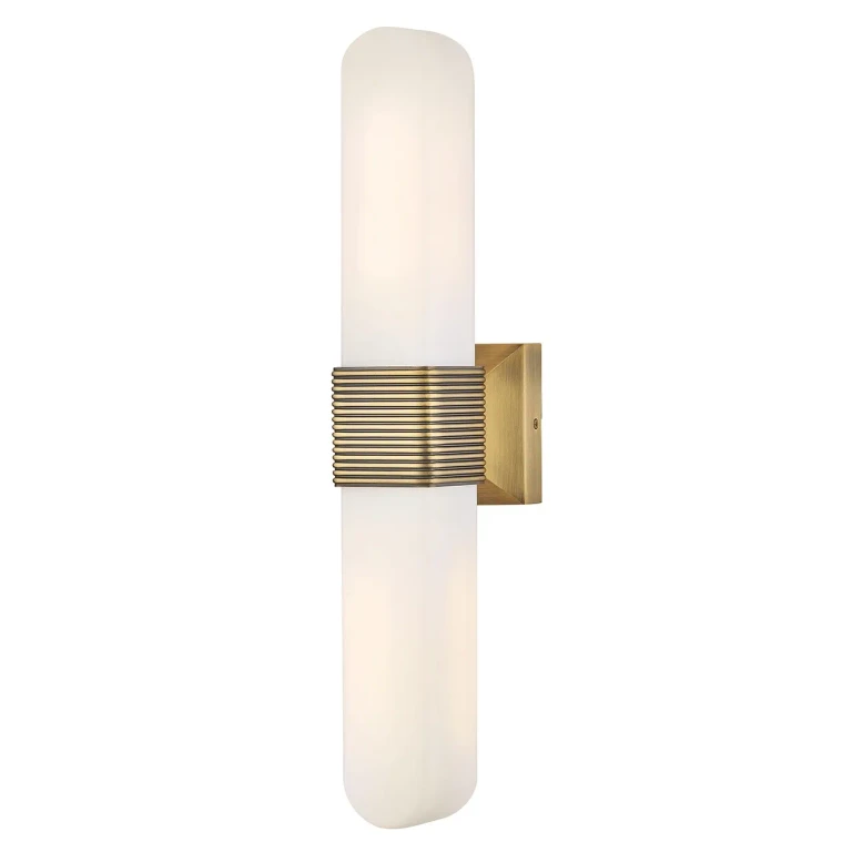 Lacquered Brass LED Wall Sconce from the Cotes Collection