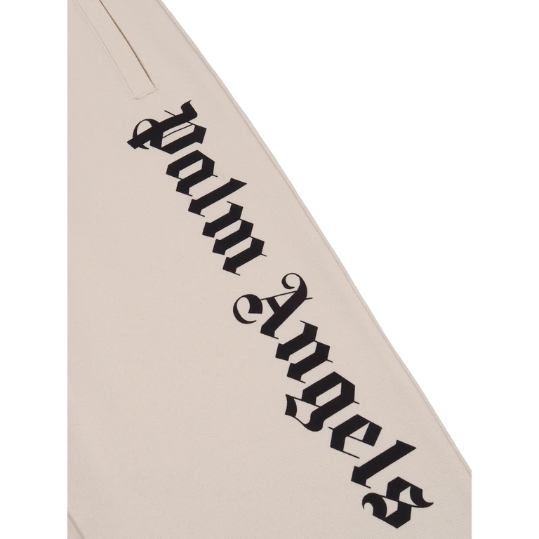 Palm Angels OVERLOGO SWEATPANT BOY White Cotton Pant