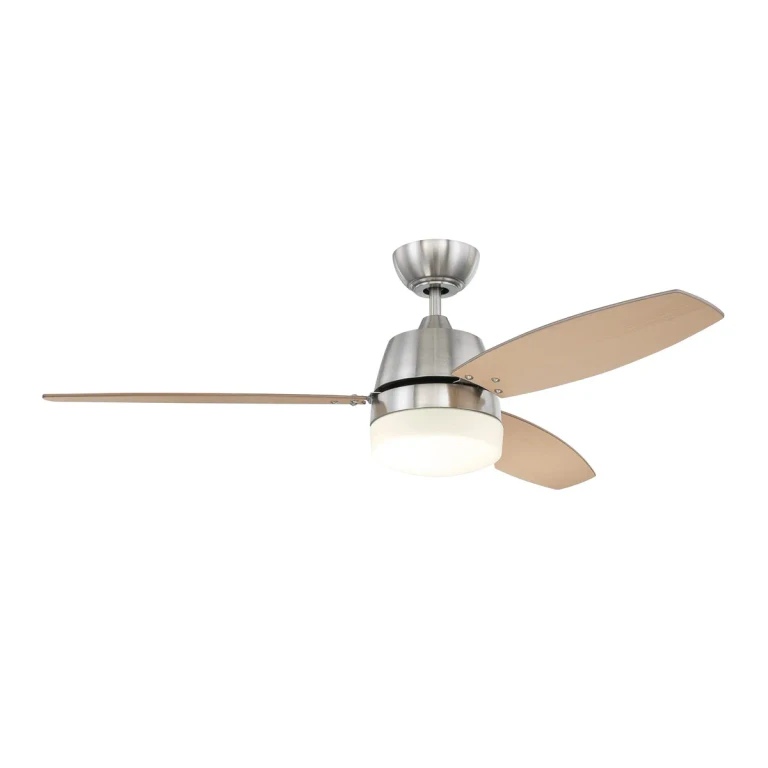 Brushed Polished Nickel 52"Ceiling Fan from the Beltre Collection