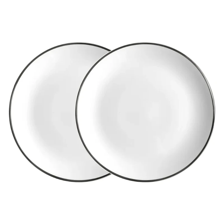 Twig New York Alex Platinum 8 Salad Dessert Plate, Set of 2
